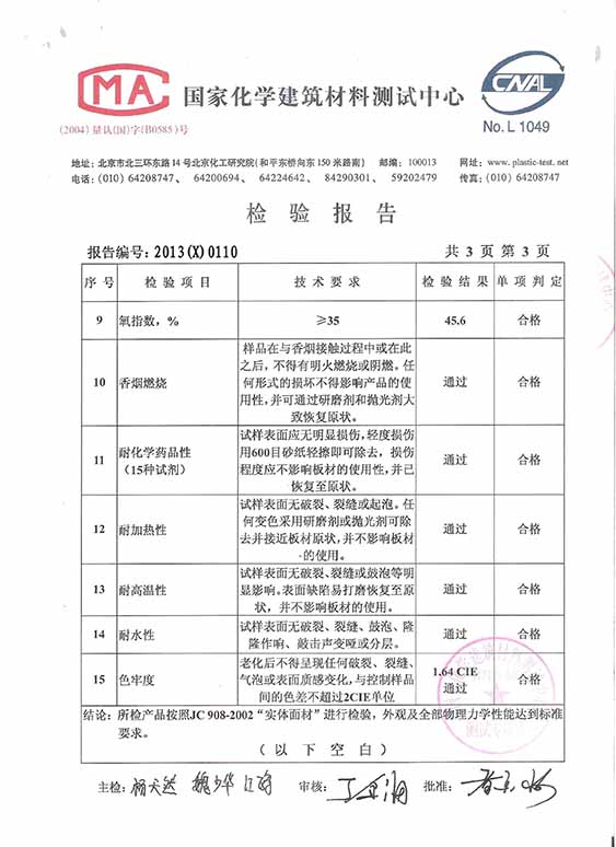 Mansiji Standard Series Inspection Report 3