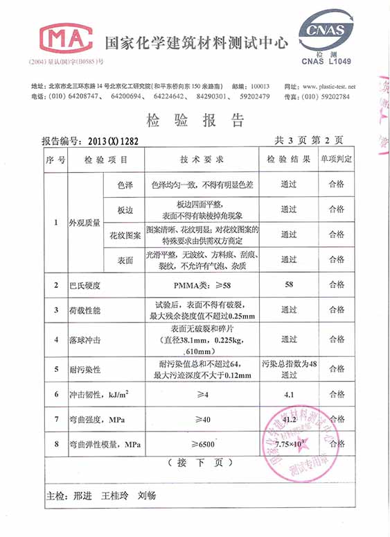 Wanshi Jichun Yakeli Test Report 2